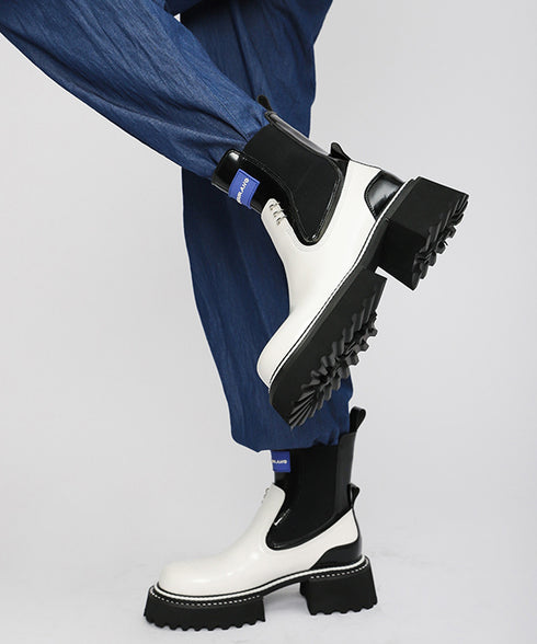 Color Block Side Gore Boots